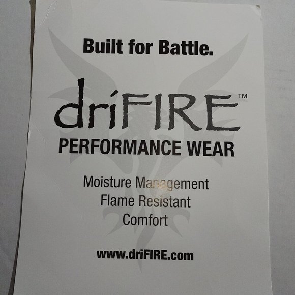 DriFire Performance Wear Men's Tshirt Sz 2XL Flame Resistant Moss Green NIP - Picture 6 of 6